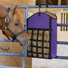 1pc Hay Storage Hanging Bag, Horse & Goat Hay Net Slow Feeder, Open Feeding Hole Hay Rack Storage Bag, Small Size May Be More Suitable For Goats And Sheep, Large Size Can Meet Horse Needs - View 5