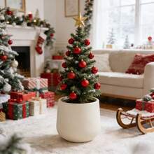 Nordic Large Diameter Fashion Thickened Flower Pot | 23cm*22cm, Durable Plastic, Easy-To-Clean Design, Suitable For Indoor/Outdoor Use, Ideal For Home Decor, Balcony, Festive Parties, Garden, Hotel, Office Decor - A - View 3