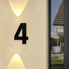 Acrylic Letter & Number Sign, Self-Adhesive Home Door & Store Wall Decor, Customizable Combination - A - View 13
