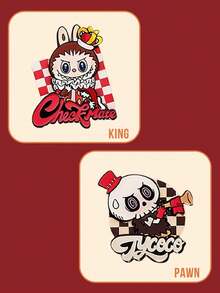 Labubu The Monsters Let's Checkmate Series Blind Box Magnetic Fridge Magnets, 6 Regular Styles + 1 Hidden Edition, Memo Board Decorative Stickers, Toy Blind Box Collectible, Birthday And Christmas Gift - Multicolor - View 4