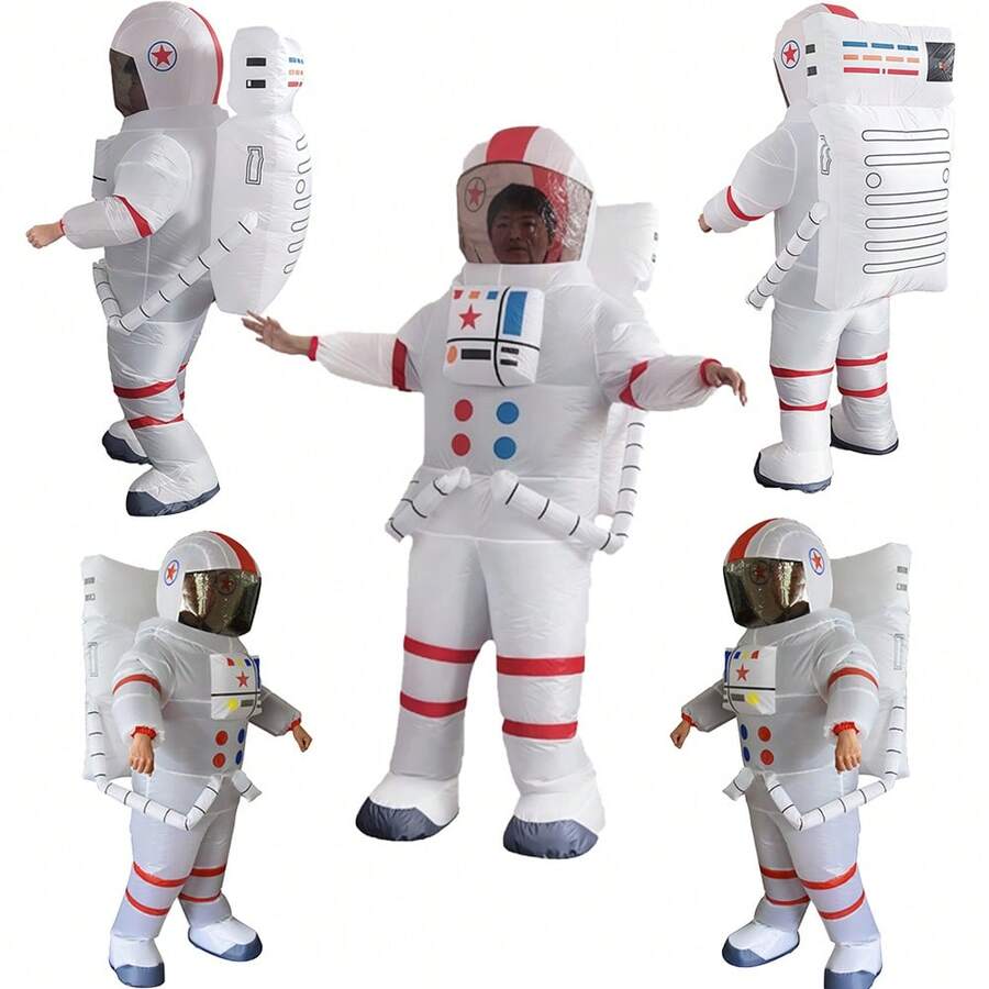 1pc (Excluding Air Blower) Adult Cosplay Costume/Astronaut/Party Prop/Holiday Performance Prop/Holiday Gift - Multicolor - View 1