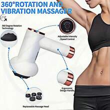 ZM Health Rechargeable Handheld Electric Massager Multi‑Speed Vibration Massage Device, Portable Body Muscle Relax Tool For Neck Shoulder Back Waist Home Daily Fitness Use - Multicolor - View 2