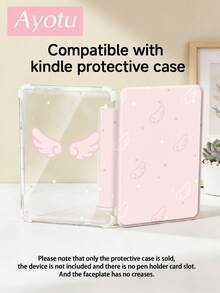 Ayotu 1pc Pink Angel Wings Star Protective Case, Compatible With IPad Air 8(M4)2026(11/13-Inch)/Pad 11(A16)2025(11-Inch)/ Pro M5 2025(11/13-Inch), Transparent Back Shockproof Tablet Cover, Tri-Fold Stand, Pencil Slot, Auto Wake/Sleep - Multicolor - View 8