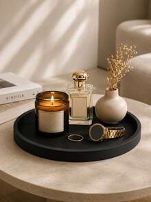 Round Silicone Vanity Tray, Decorative Organizer Tray For Bathroom Counter, Coffee Table, Kitchen Sink And Dresser - Multicolor - View 10