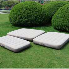 Portable Inflatable Camping Mat, Soft Flocked Durable PVC Air Cushion, Suitable For Single Person Travel And Picnic. - Multicolor - View 5