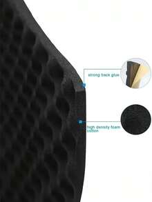 High-Density Self-Adhesive Soundproofing Foam Insulation Roll, Black Noise Reduction Heat Insulation Mat For Car Walls Doors Floor - Egg Crate Foam - View 4