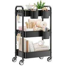 Multipurpose Carts & Push Cabinets - Black - View 1