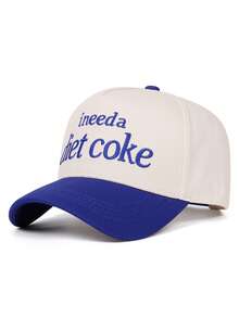 1pc Minimalist Fashion New Hip Hop Skateboard Letter Ineeda Embroidered Baseball Cap, Outdoor Adjustable Sun Hat, Casual Decorative Hat, Unisex - Letter Ineed - View 5