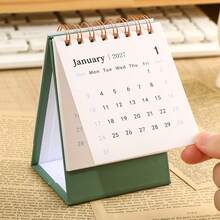 1pc 2027 Desktop Calendar, Monthly Mini Desktop Calendar, Morandi Style Calendar Desktop Memo Notepad Ornament, Suitable For Home Office, Schedule Tracking, Work Planning - Multiple Styles - View 6