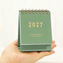 1pc 2027 Desktop Calendar, Monthly Mini Desktop Calendar, Morandi Style Calendar Desktop Memo Notepad Ornament, Suitable For Home Office, Schedule Tracking, Work Planning - Multiple Styles - View 8
