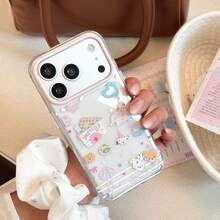 Kavenfort Transparent Cartoon Elephant Phone Case, Compatible With 18 Pro Max, Cute Planner Style, Compatible With IPhone 16, Soft Protective Shell, Compatible With 15, Anti-Drop, Compatible With 17, Cute, Girly Style, Creative, Cartoon Style, Cute, Fresh, Niche - Clear - View 4