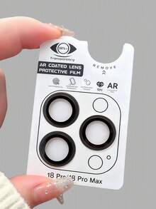 Applicable To Apple 18ProMax Lens Film Rear Camera Apple 18/18pro/17/16/15/1413promax Protective Sticker, Dual-Color Oxidized Lens Film, Comes With Positioning Lever For Easy Installation And Removal, Reusable Lever, Anti-Drop And Scratch-Resistant, Strong Impact Resistance, Perfect Fit For Original Device - Black - View 4