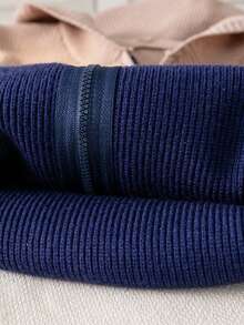 Boys Toddler College Style Colorblock Striped Hooded Knit Cardigan Sweater Jacket Long Sleeve Suitable For School Daily Wear Spring Autumn Winter - Apricot - View 8