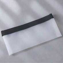 10pcs PVC Frosted Large Capacity Pencil Case Stationery Storage Bag Student Exam Pencil Pouch Minimalist Transparent Pencil Bag - A - View 7