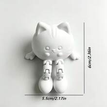 1 buah Hiasan Meja Kucing Kreatif, Figur Dekorasi Monitor Lucu, Desain Unik dan Keren, Bentuk Anak Kucing, Cocok untuk Monitor dan Meja, Hadiah Sempurna untuk Halloween, Natal dan Hari Raya, Dekorasi Rumah dan Koleksi - Satu ukuran cocok untuk semua. - View 3