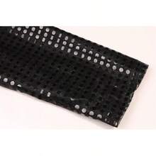 7PCS Kids Stage Performance Costume, Sequin Jacket Trousers Hat Gloves Outfit - Black - View 4