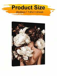 DIY Paint By Numbers Set - A Woman Surrounded By Flowers Unframe DIY Canvas Art, Perfect Home Decoration & Creative Gift Idea - Sets - View 8