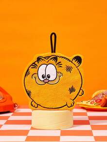 GARFIELD | Joivida 1pc Cute Cartoon Hand Towel, Super Absorbent Coral Fleece Hanging Hand Towel, Soft Quick Drying Kitchen And Bathroom Cleaning Towel - Orange - View 3