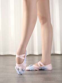 Girls' PU Ballet Shoes, Soft Bottom Flat Shoes, Pink Ballet Slippers - Royal Blue - View 11