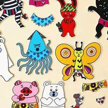 hoojojo 17pcs Polar Bear's Underwear Felt Storytelling Props, Interactive English Classroom Game For Preschools, Educational Story Toy For Kids - Multicolor - View 4