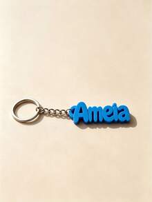 Personalized Name & Letter Keychain, Suitable For Weddings, Birthdays, Anniversaries, Graduations And Daily Casual Use, Luggage, Gym Bag, Shoulder Bag Exclusive Tag, Water Bottle & Backpack Accessory - Multicolor - View 16