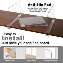 8/6/4/2/1pcs Closet Dividers, Transparent Wardrobe Storage Separators, No-Drill Clip-On Closet Organizer, Prevent Clothes Storage Bags From Sliding And Clutter, Save Closet Space, Suitable For Bedroom Wardrobe, Storage Room, Rental Apartment And Home Closet Organization, One For Storing Separating Closet Storage Organizer Rack, Used For Storing Handbag Storage Organizer - Multicolor - View 10