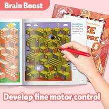 Maze Adventure Advanced Puzzle Activity Series, 3D Maze, Skills Training & Comprehensive Route Challenges For Focus, Concentration, Spatial Thinking, Visual Tracking, Logical Reasoning, Critical Thinking & Problem Solving Skills - Maze Adventure Level - View 4