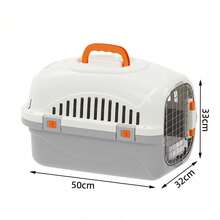 1-Pack Portable Hard Shell Cat Carrier, Secure Pet Travel Crate With Latch, Top-Opening Design And Ventilation Holes, Suitable For Kittens, Puppies, And Small Pets - Multicolor - View 14