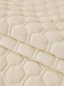 1pc Classic Thick Plush Jacquard Sofa Cover, Soft Plush Fabric, Pet Friendly, Suitable For 1-4 Seater Sofa, Easy To Clean And Machine Washable, Perfect For Living Room, Office, Bedroom, Outdoor Home Decor - White - View 9