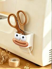 Unique Storage Box With Bow Tie And Sausage Mouth, A Multifunctional Desktop Organizer Box, Can Store Scissors, Tweezers And Other Office Supplies, Compact And Sturdy Design, Convenient For Sewing Supplies Storage, A Must-Have For Office Desk Or Office Storage. - One Size Fits All - View 5