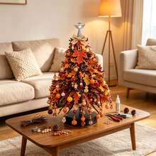 1 Set Halloween DIY Beaded Tree Handmade Kit, Purple Black Orange Desktop Ornament, Includes Pumpkin And Ghost Pendants, Handmade Style Seasonal Home Decor, Suitable For Party Display, Craft Projects, Holiday Tabletop Decoration, Creative Handmade Gift - Holiday DIY Ornament - View 8