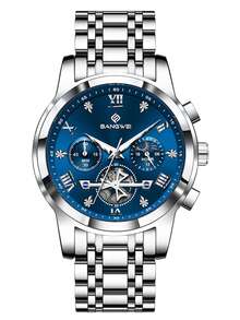 Foxbox LIGE Women's Watch Top Brand Stainless Steel Sports Quartz Watch With Calendar Waterproof Chronograph Arabic Numerals - Silver - View 14