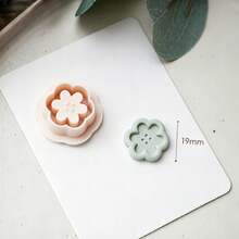 Mini Cute Button Shaped Polymer Clay Cutters, Flower, Butterfly, Rabbit, Heart, Star, Gourd, Four-Leaf Clover Clay Cutter Set, DIY Soft Clay Earrings, Jewelry Making, Pendant Keychain Handmade, Suitable For Resin Crafts, 3D Printing Process, Clean Cut, Reusable Handmade Tools - Mini Cute Button - View 13