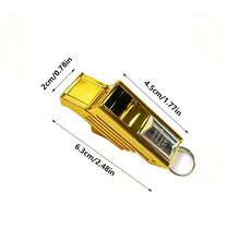 Gold Bracket Referee Whistle, Sports Whistle, Outdoor Emergency Survival Metal Whistle - Multicolor - View 8