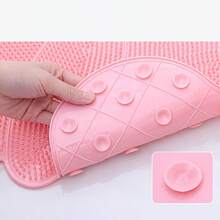 Butterfly Bathroom Mat Creative Cartoon Toilet Bathroom Anti-Slip Mat Home PVC Foot Scrubbing Shower Toilet Bath Anti-Slip Floor Mat Massage Anti-Slip Sturdy Bathroom Mat 53 X 35CM Large Size - Multicolor - View 4