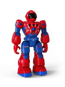1pc Gesture Sensing Remote Control Robot, Programmable Spider Robot, Supports Remote Control Operation And Gesture Sensing Control, Equipped With Rechargeable Battery, Suitable For 3 4 5 6 7 8 9 10 11 12 Years Old Boys And Girls Interactive Robot Toy, With Light And Music, Singing And Dancing, Two Driving Modes Walking And Sliding, One-Key Demo, Storytelling, Mechanical Voice, Children Entertainment Set, Christmas Gift (White/Black/Red) - Multicolor - View 15