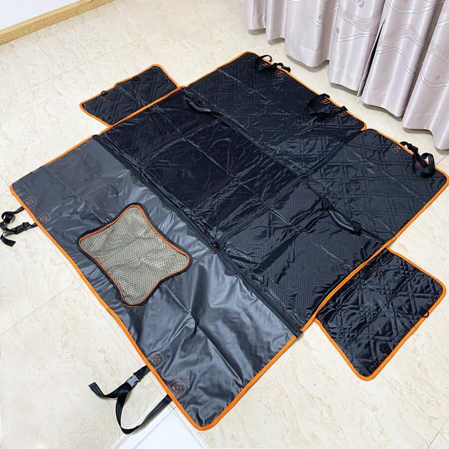Waterproof Dog Car Seat Cover Hammock, 3-In-1 Detachable Design, Suitable For Back Seat, Trunk, Front Seat, Scratch-Resistant Pet Car Protector, Fits Large Dogs, SUV, Truck, Pickup - Multicolor - View 1