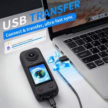 4K HD Panoramic Action Camera, 200° Ultra-Wide Angle Dual Front And Rear Lenses, Includes 32GB Memory Card And Full Accessory Kit, Suitable For Daily Vlog Shooting And Video Recording, Ideal Holiday Gift - View 3