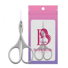 BeautNicole 1pc Stainless Steel Nail Clipper/Cuticle Scissors, Curved Blade Manicure Tool, Precision Trimming Small Scissors, Suitable For Nails, Cuticles, Eyebrows, Eyelashes And Dead Skin Removal - Multicolor - View 8