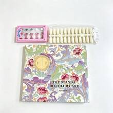 1 Set Nail Color Storage Book With Practice Base And Nail Tip Card Album, Transparent Nail Photo Storage Box, Dust-Proof Nail Sample Storage Organizer, Salon Nail Color Card Display Book - Multicolor - View 12