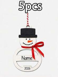 Custom Snowman Name Christmas Ornament, Personalized Snowflake Tree Hanging Decor, Festive Winter Holiday Style, Customized Christmas Tree Decoration, Customizable Name Ornament, Christmas Home Decor, Holiday Keepsake Gift 2026, Christmas Gifts - Style C - View 18