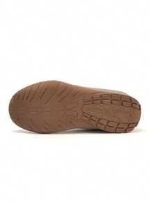 Star-Patterned Women's Retro German Trainer Shoes, Rubber Sole Flat Lace-Up Casual Sports Shoes, Patchwork Design For Home And Outdoor - Coffee Brown - View 7