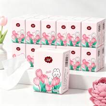6/12/24/60/120pcs (6pcs=1pack) New Portable Handkerchief Paper Bag Facial Tissues Portable Mini Pocket Napkins Students Travel With Tissues - Multicolor - View 7