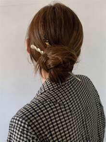 Leopard Print Hair Stick, Casual Bun Hair Clip For Women And Girls, Fashionable Hair Bun Accessory, Suitable For Daily Wear, Party, School And Travel - Multicolor - View 5