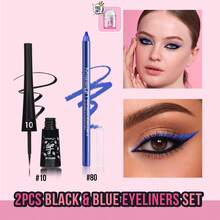 MISSLYN 2Pcs Eyeliner Sets, Vegan, Cruelty-Free, Waterproof, Intense Colour, One-Stroke, High-Pigment, Long-Lasting, Ideal For Teens, Beginners, Makeup Lovers, Back To School, Commute, Dates, Parties - #Set 1 - View 12