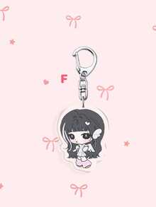 1pc/6pcs Acrylic Keychain, Super Real Me Album Cartoon Character Bag Charm, Y2K Sweet K‑Pop Bag Accessory, Key Holder, Christmas Halloween Gift - Multicolor - View 12