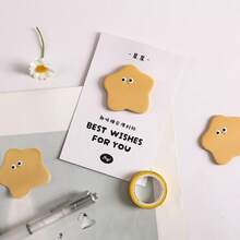 30 Sheets/Pack Fun Candy Bean Cartoon Face Sticky Notes, Cute Funny Shaped Colorful Memo Pads, Adorable Self-Stick Note Pads For Students Office Party Favor Stationery Supplies - 30 Sheets - View 8
