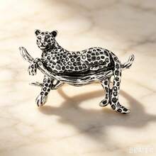 1pc Vintage Leopard Print Branch Brooch, Vintage Alloy Animal Pin Brooch, Suitable For Suit Jacket Wear, Unisex Accessory - Brooch - View 8