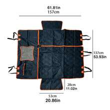 Waterproof Dog Car Seat Cover Hammock, 3-In-1 Detachable Design, Suitable For Back Seat, Trunk, Front Seat, Scratch-Resistant Pet Car Protector, Fits Large Dogs, SUV, Truck, Pickup - Multicolor - View 2