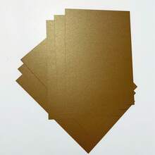 17 Sheets Chocolate Brown Pearlescent Cardstock - A5 Size Thickened Handmade Paper, Soft Satin Luster, Suitable For Wedding Invitations, Scrapbook Materials, DIY Gift Box Packaging, Photo Album Decoration, Artistic Greeting Cards - 17 Sheets Of Gold-brown Pearlescent Cardstock - View 12